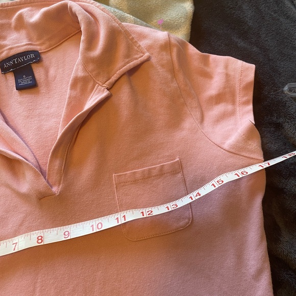 Ann Taylor Pink Polo Crop Top - Picture 6 of 6
